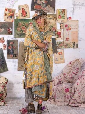 Magnolia Pearl Quilted Yrsa Kimono Jacket, OS